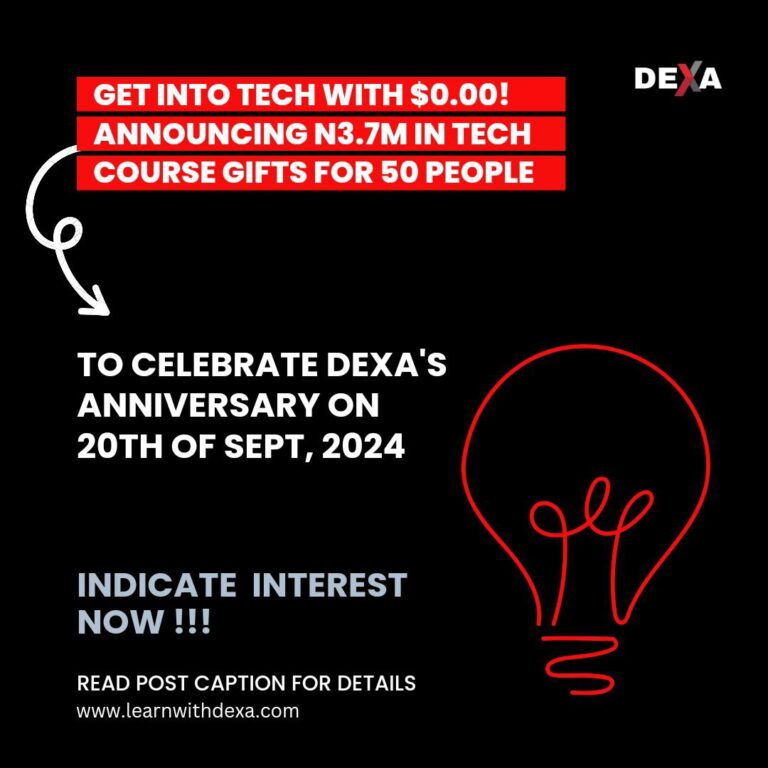 Share Your Story & Win tech courses on our Anniversary! – Begin Your Tech Journey with DEXA!