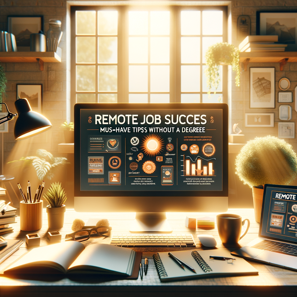 Remote Job Success: Must-Have Tips Without a Degree