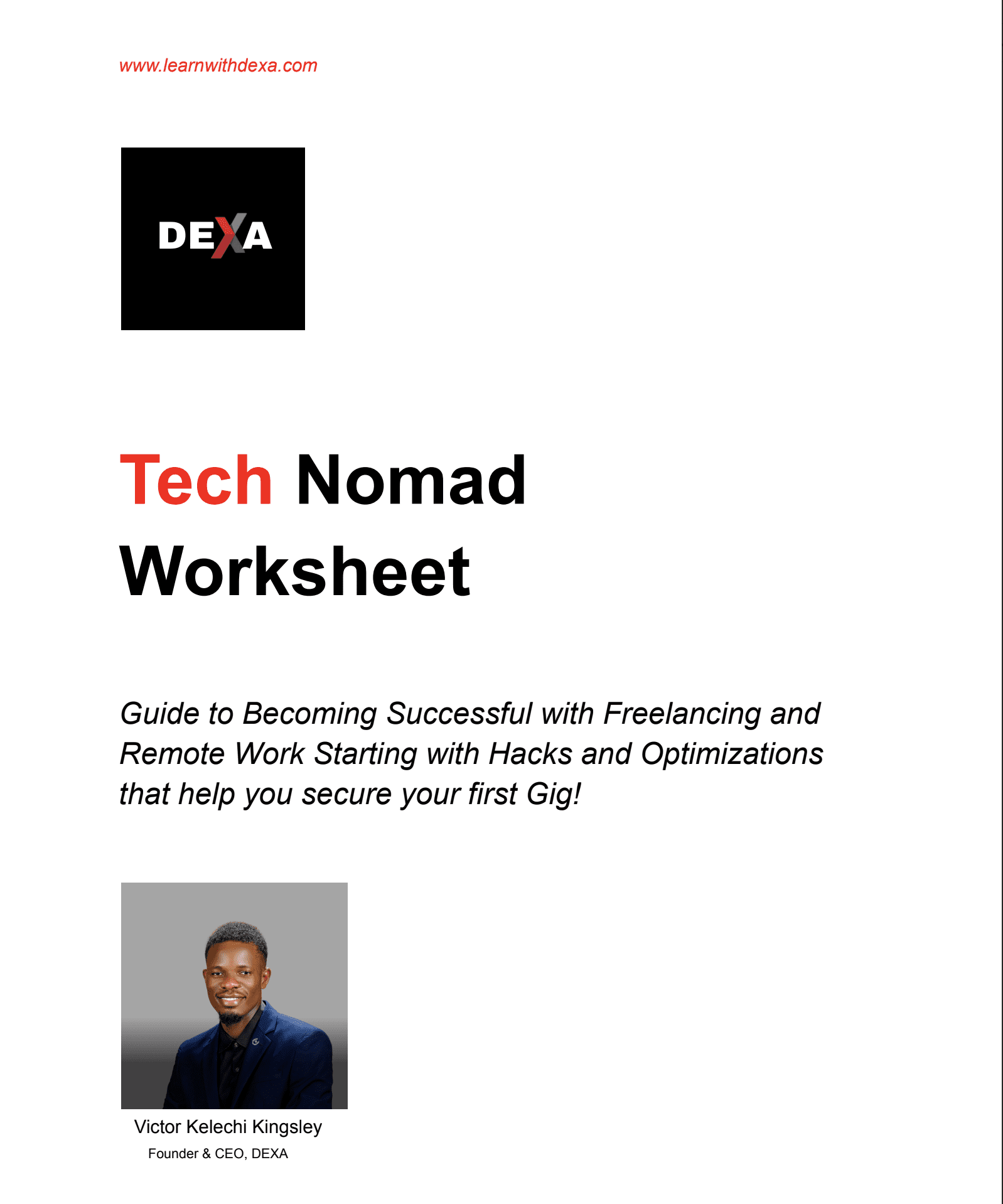Tech Nomad Worksheet Cover